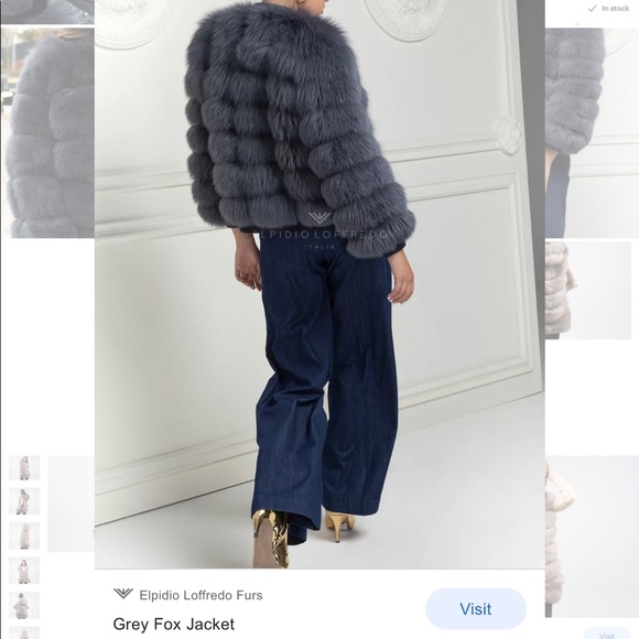 Genuine Fox Fur Jaket Coat Hooded Hood Vest - Picture 10 of 15